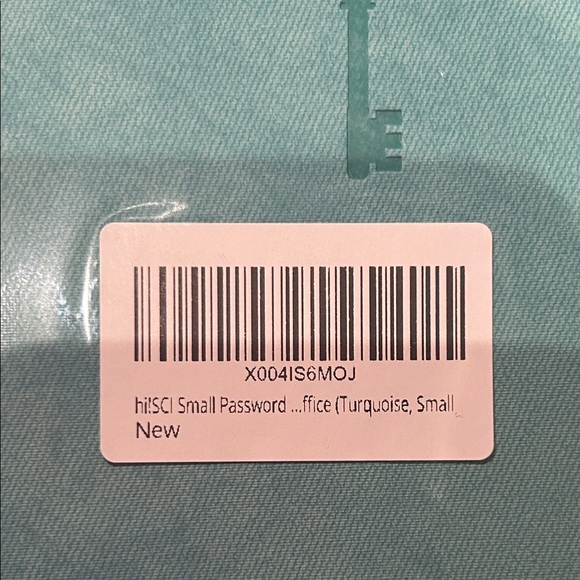 Teal Journal with Key Embossment - For Password Protection & Notes - Picture 2 of 3